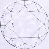 Fig 75 Two light crystals, a crack under the table, fringe-like cracks 